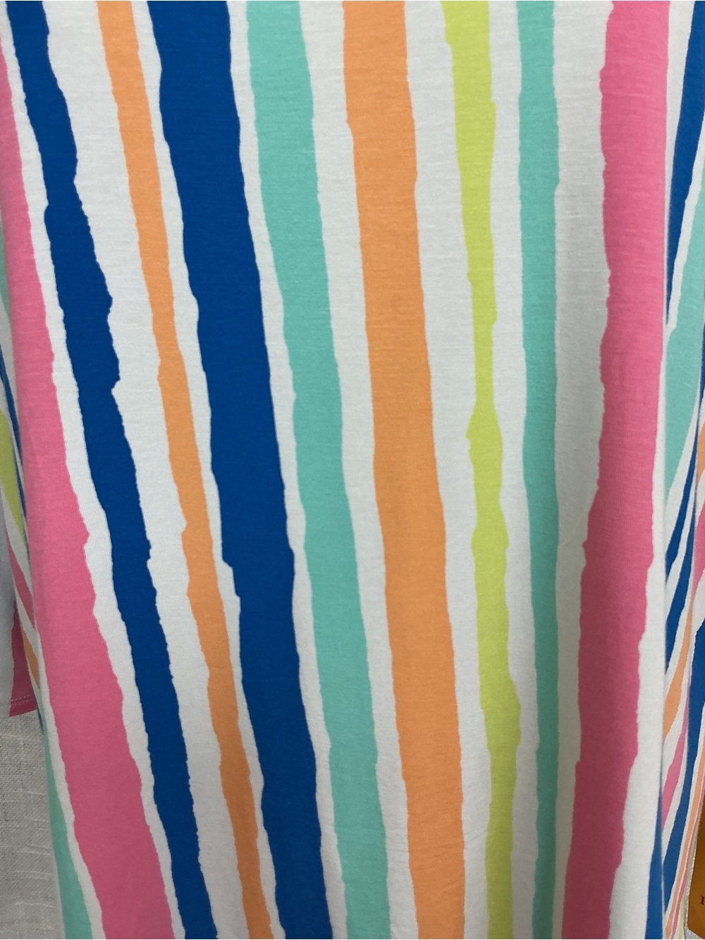 Ruby Rd. Multi-Color Striped Ruffle Sleeve Blouse - Picture 2 of 11